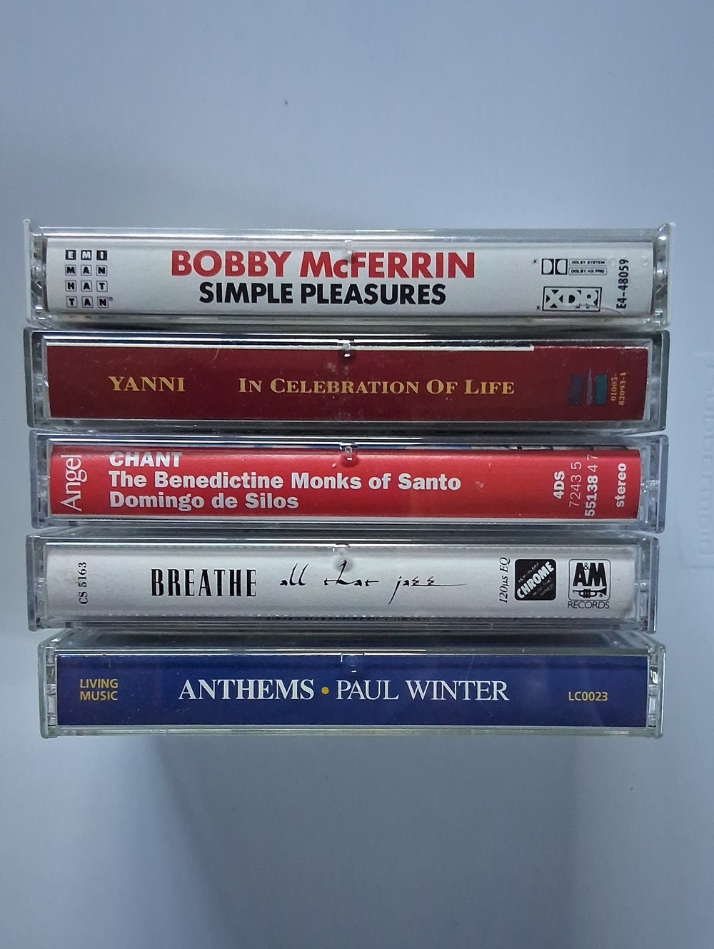 Lot of 5 Vintage New Age Cassette Tapes